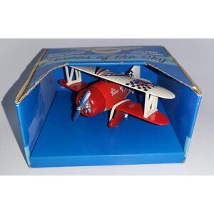 2004 Toysmith Heros Of The Sky Diecast Plane Red John American  - NEW VERY RARE!